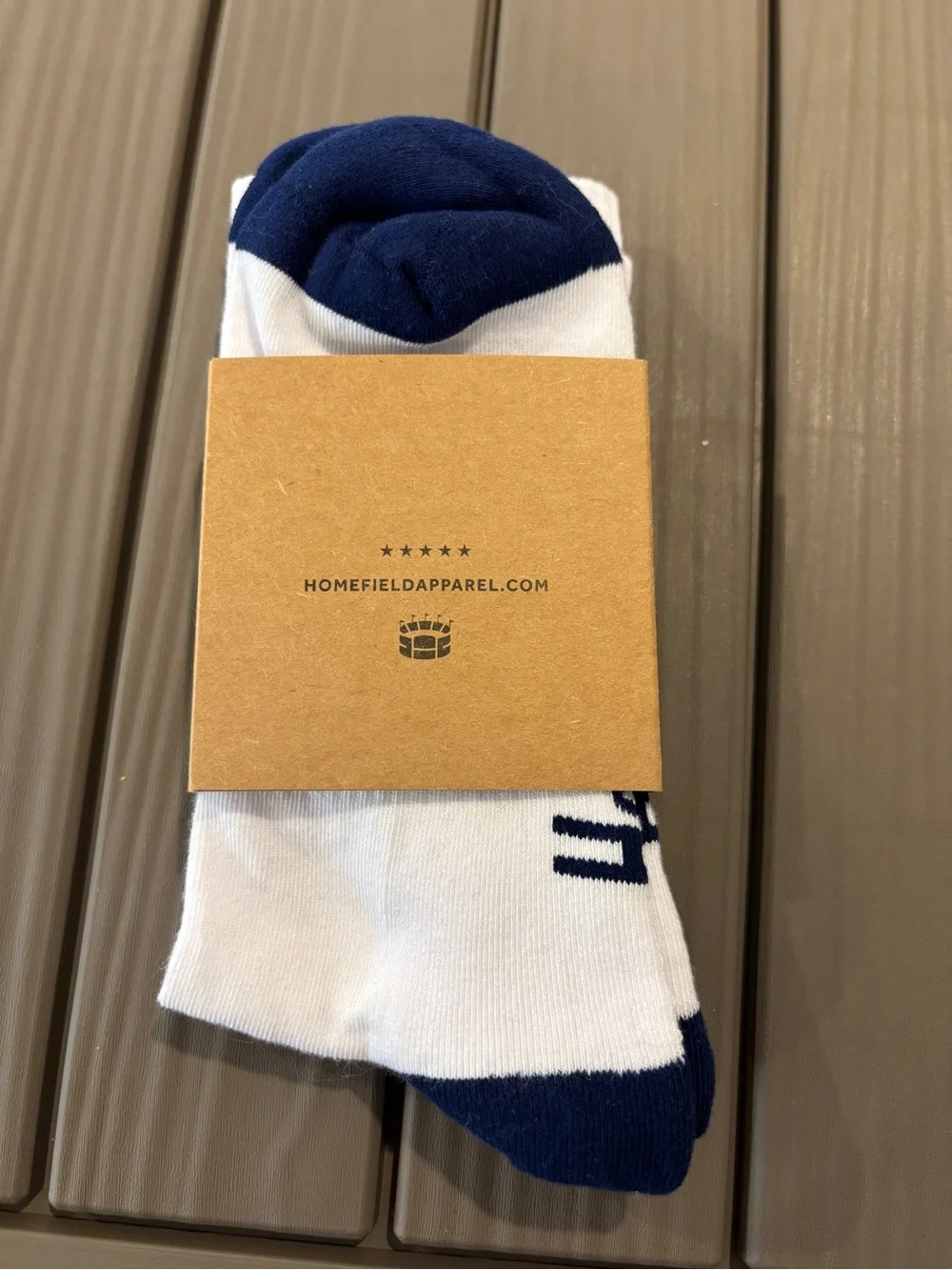 Navy Crew Socks